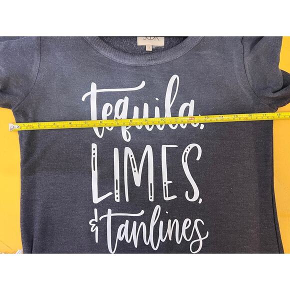 NEW Chaser Short Sleeve Ombré T-Shirt Dress Tequila, Limes and Tan Lines Size S - Picture 5 of 8